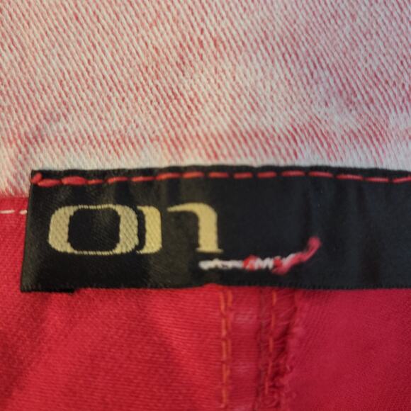 Y2K Drill Pants 32 Pastel 90s Goth Zip Off Convertible Barrel Skater Punk Edgy - Picture 7 of 8